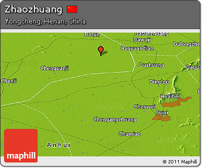 Physical Panoramic Map of Zhaozhuang
