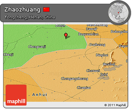 Political Panoramic Map of Zhaozhuang