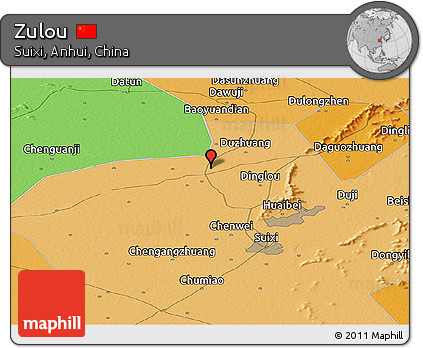 Political Panoramic Map of Zulou