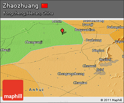 Political Panoramic Map of Zhaozhuang