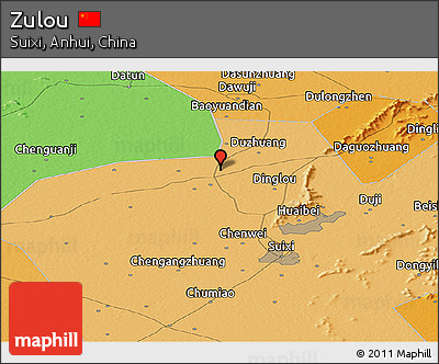 Political Panoramic Map of Zulou