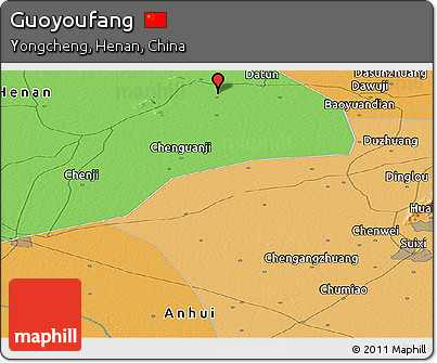 Political Panoramic Map of Guoyoufang