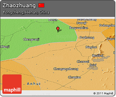 Political Panoramic Map of Zhaozhuang