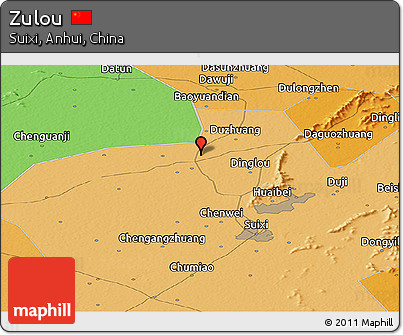 Political Panoramic Map of Zulou