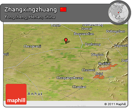 Satellite Panoramic Map of Zhangxingzhuang