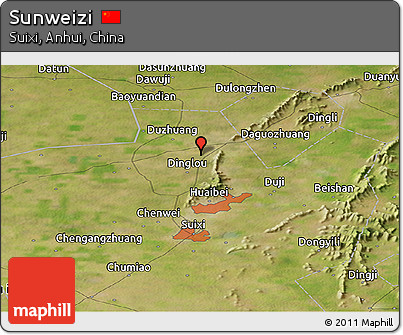 Satellite Panoramic Map of Sunweizi