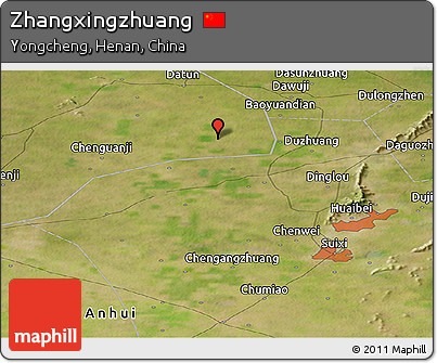 Satellite Panoramic Map of Zhangxingzhuang
