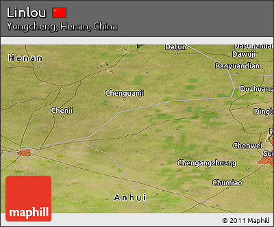 Satellite Panoramic Map of Linlou