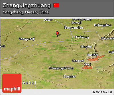 Satellite Panoramic Map of Zhangxingzhuang