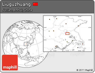 Blank Location Map of Liuguzhuang