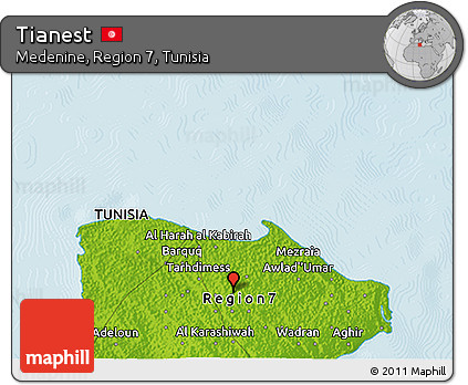 Physical 3D Map of Tianest