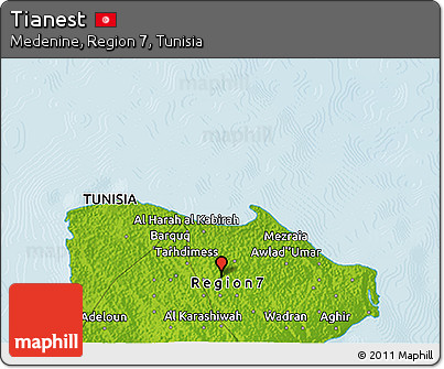 Physical 3D Map of Tianest