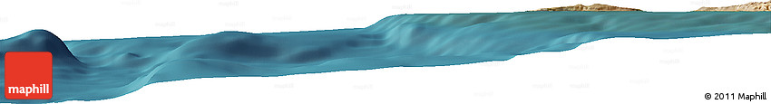 Satellite Horizon Map of the Area around 34° 0' 57" N, 120° 37' 30" W