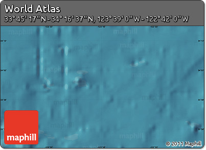 Satellite Map of the Area around 34° 0' 57" N, 123° 10' 30" W