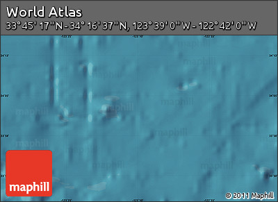 Satellite Map of the Area around 34° 0' 57" N, 123° 10' 30" W