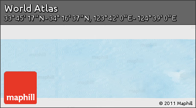Physical Panoramic Map of the Area around 34° 0' 57" N, 124° 10' 30" E