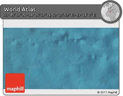 Satellite 3D Map of the Area around 34° 0' 57" N, 12° 49' 29" E