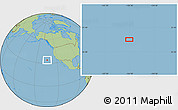 Savanna Style Location Map of the area around 34° 0' 57" N, 134° 13' 29" W