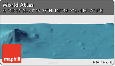 Satellite Panoramic Map of the Area around 34° 0' 57" N, 146° 16' 30" E