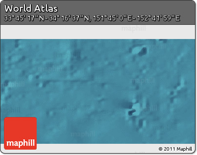 Satellite 3D Map of the Area around 34° 0' 57" N, 152° 13' 29" E