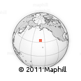 Outline Map of the Area around 34° 0' 57" N, 160° 34' 29" W, rectangular outline