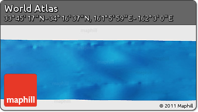 Physical Panoramic Map of the Area around 34° 0' 57" N, 161° 34' 29" E