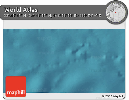 Satellite 3D Map of the Area around 34° 0' 57" N, 162° 25' 30" E