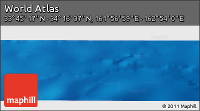 Physical Panoramic Map of the Area around 34° 0' 57" N, 162° 25' 30" E