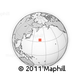 Outline Map of the Area around 34° 0' 57" N, 167° 31' 30" E, rectangular outline