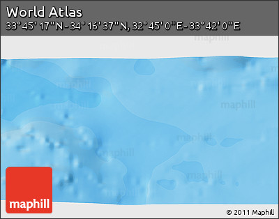 Political 3D Map of the Area around 34° 0' 57" N, 33° 13' 30" E