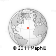 Outline Map of the Area around 34° 0' 57" N, 34° 46' 29" W, rectangular outline