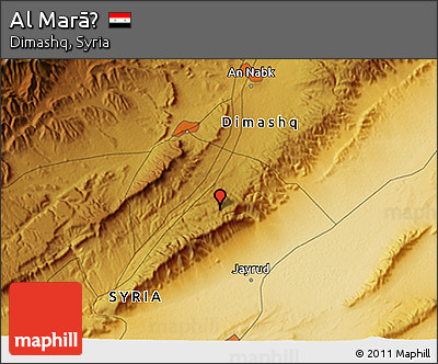 Physical 3D Map of Al Marāḩ