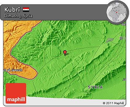 Political 3D Map of Kubrī