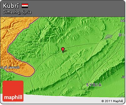 Political 3D Map of Kubrī