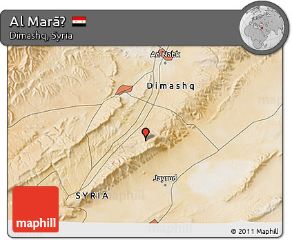 Satellite 3D Map of Al Marāḩ