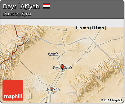 Satellite 3D Map of Dayr `Aţīyah