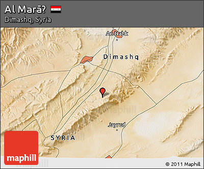 Satellite 3D Map of Al Marāḩ