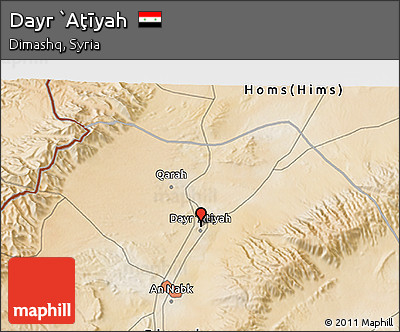 Satellite 3D Map of Dayr `Aţīyah
