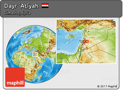 Physical Location Map of Dayr `Aţīyah