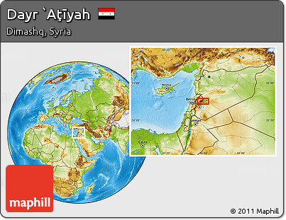 Physical Location Map of Dayr `Aţīyah