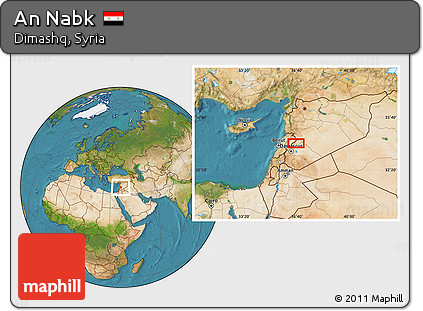 Satellite Location Map of An Nabk