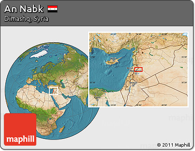 Satellite Location Map of An Nabk