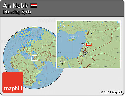 Savanna Style Location Map of An Nabk
