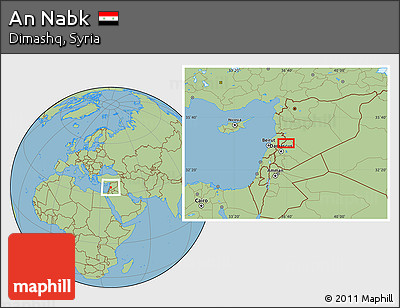 Savanna Style Location Map of An Nabk
