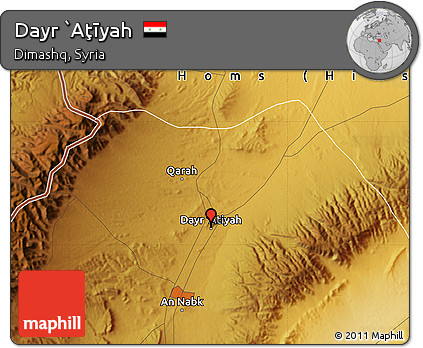 Physical Map of Dayr `Aţīyah