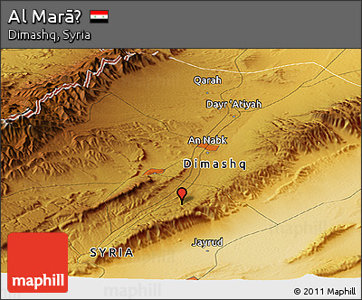 Physical Panoramic Map of Al Marāḩ