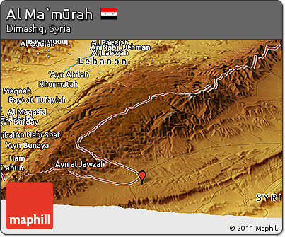 Physical Panoramic Map of Al Ma`mūrah