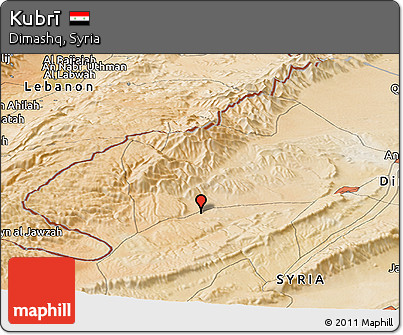 Satellite Panoramic Map of Kubrī