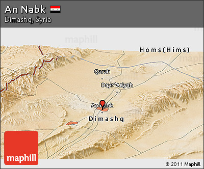 Satellite Panoramic Map of An Nabk