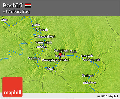 Physical 3D Map of Bashīrī